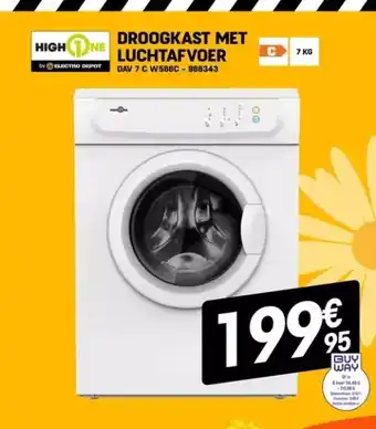 Electro Depot Droogkast met luchtafvoer aanbieding