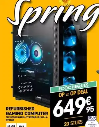 Electro Depot Refurbished gaming computer aanbieding
