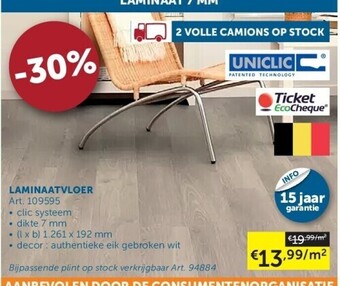 Zelfbouwmarkt Laminaatvloer aanbieding