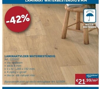Zelfbouwmarkt Laminaatvloer waterbestendig aanbieding