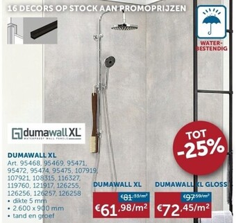 Zelfbouwmarkt Dumawall xl aanbieding