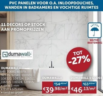 Zelfbouwmarkt Dumawall+ aanbieding