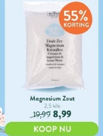 Holland & Barrett Magnesium zout 2.5 kilo aanbieding