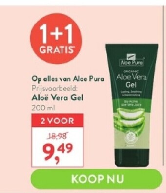 Holland & Barrett Aloë vera gel 200 ml aanbieding