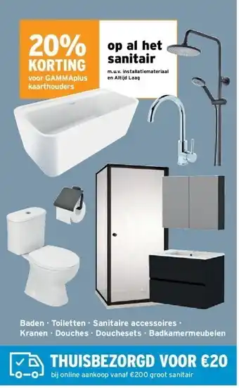 Op al het sanitair