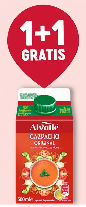 Delhaize Alvalle GAZPACHO ORIGINAL 500ml aanbieding