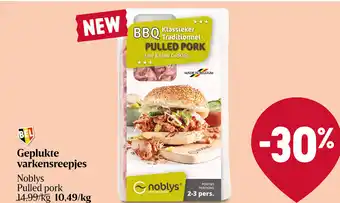 Geplukte Varkensreepjes Noblys Pulled pork