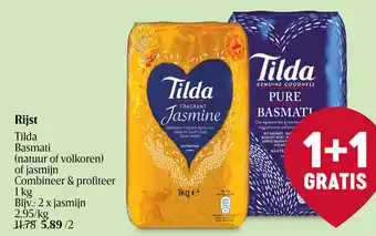 Delhaize Tilda Rijst Basmati aanbieding
