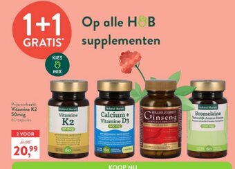 Holland & Barrett Vitamine K2 50mcg 60 capsules aanbieding