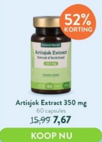 Artisjok Extract 350 mg 60 capsules