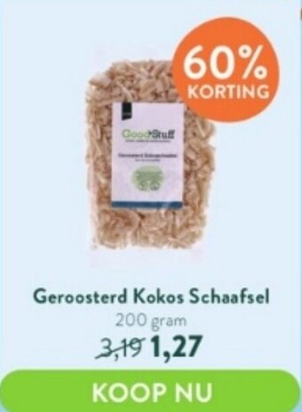 Holland & Barrett Geroosterd Kokos Schaafsel 200 gram aanbieding