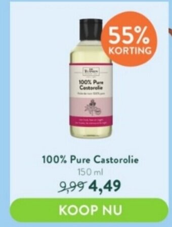 Holland & Barrett 100% Pure Castorolie 150 ml aanbieding