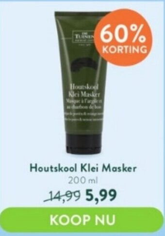 Holland & Barrett Houtskool Klei Masker 200 ml aanbieding
