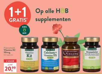 Holland & Barrett Vitamine K2 50mcg 60 capsules aanbieding