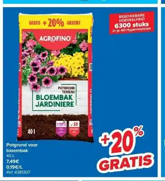 Carrefour Potgrond voor bloembak aanbieding