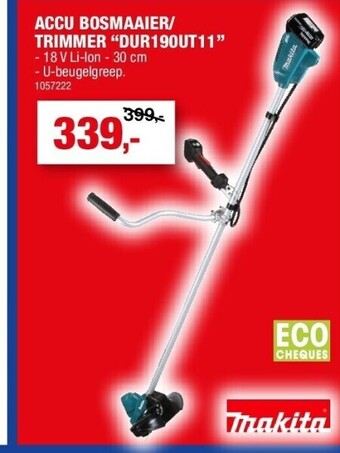 Hubo Accu bosmaaier/ trimmer “dur190ut11” aanbieding