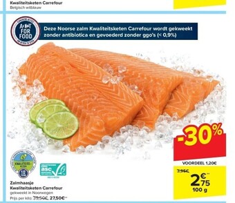Carrefour Zalmhaasje kwaliteitsketen carrefour aanbieding