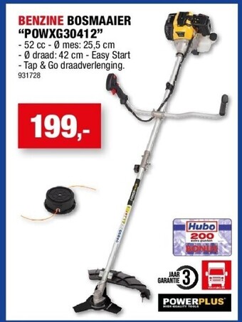 Hubo Benzine bosmaaier “powxg30412” aanbieding