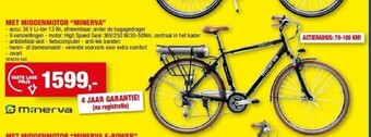 Hubo Elektrische fiets met middenmotor “minerva” aanbieding