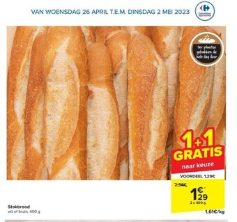 Carrefour Stokbrood aanbieding