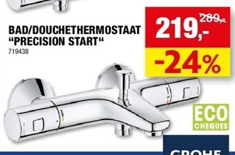 Hubo Bad/douchethermostaat “precision start“ aanbieding
