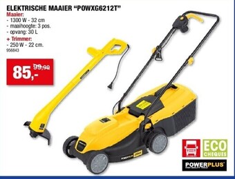 Hubo Elektrische maaier “powxg6212t” aanbieding
