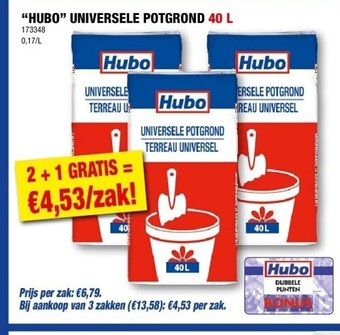 Hubo “hubo” universele potgrond 40 l aanbieding