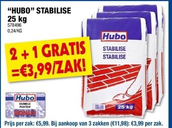 Hubo “hubo” stabilise 25 kg aanbieding