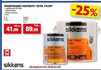 Hubo Transparante houtbeits “cetol filter” 1 l aanbieding