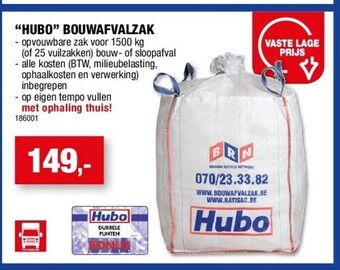 “hubo” bouwafvalzak