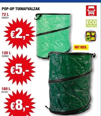Hubo Pop-up tuinafvalzak 72 l aanbieding
