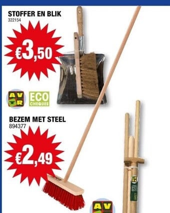 Hubo Bezem met steel aanbieding