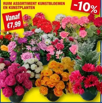 Ruim assortiment kunstbloemen en kunstplanten