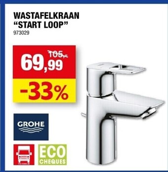 Hubo Wastafelkraan “start loop” aanbieding