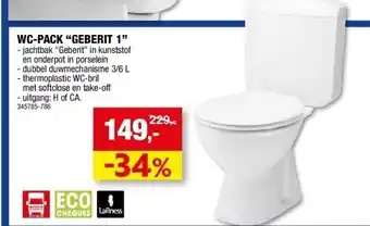 Hubo Wc-pack “geberit 1” aanbieding