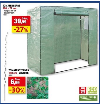 Hubo Tomatenserre 200 x 77 cm aanbieding