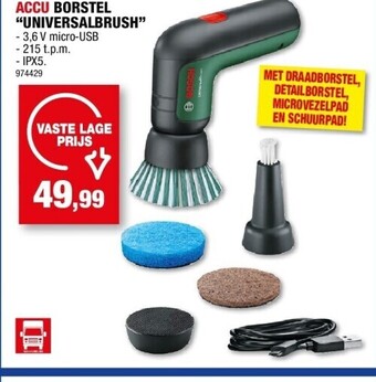 Hubo Accu borstel “universalbrush” aanbieding