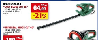 Hubo Heggenschaar “easy hedge cut 45” aanbieding