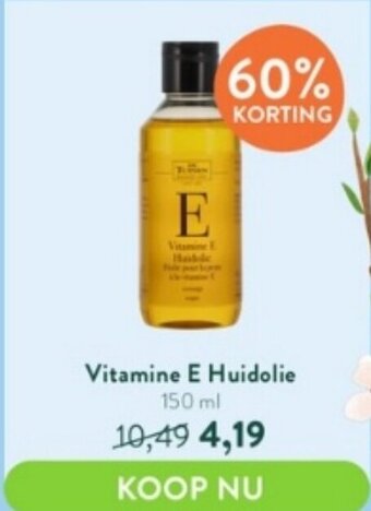 Holland & Barrett Vitamine E Huidolie 150 ml aanbieding