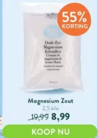 Holland & Barrett De tuinen Magnesium Zout 2,5 kilo aanbieding
