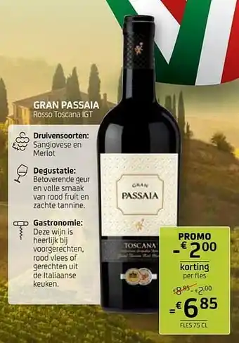 BelBev Gran passaia rosso toscana igt aanbieding