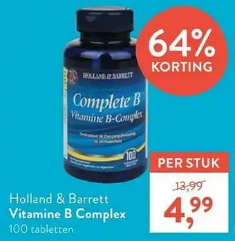 Holland + barrett vitamine b complex