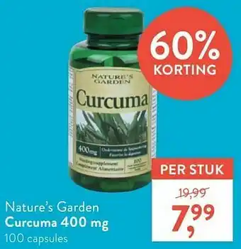 Nature’s garden curcuma 400 mg