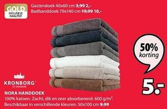 Jysk Nora handdoek aanbieding