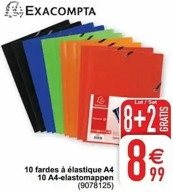 Cora 10 fardes à élastique a4 10 a4-elastomappen aanbieding