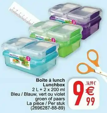 Cora Boîte à lunch lunchbox aanbieding