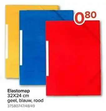 Euroshop Elastomap geel, blauw, rood aanbieding