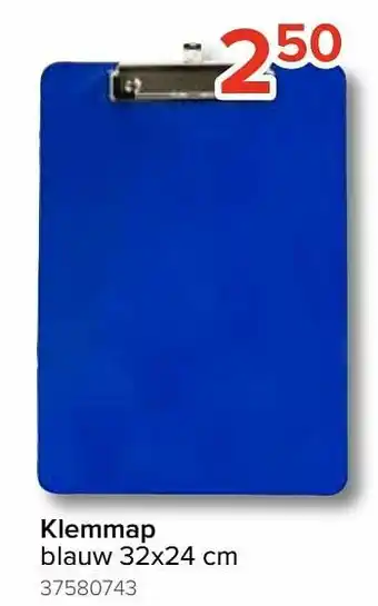 Euroshop Klemmap blauw aanbieding