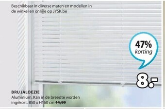 Jysk Bru jaloezie aanbieding