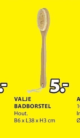Valje badborstel